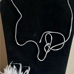 Elegant Silver aluminum Necklace